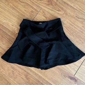 Black Zara Skater Skort
